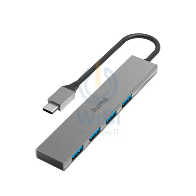 Hama 4-in-1 USB-C Hub, USB 3.2 Gen1, 5 Gbit/s - Anthracite