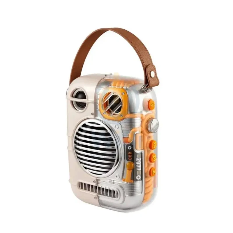 Divoom Spark-Pro Portable Bluetooth Speaker With Dual Microphone Karaoke Function - White