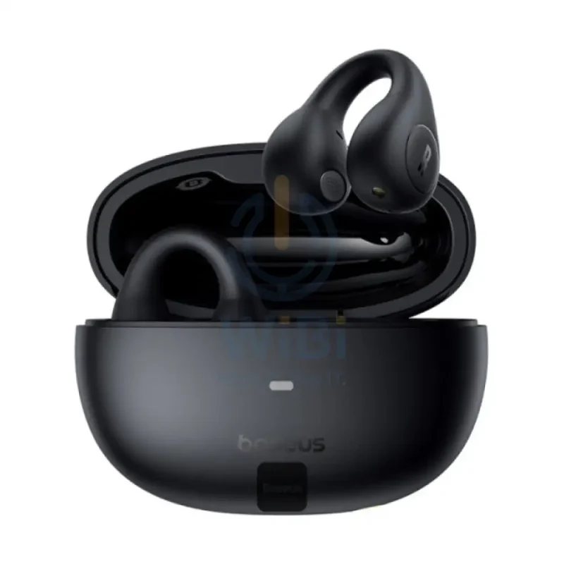 Baseus AirGo AS01 Open Ear Clip On Wireless Earbuds - Bluetooth / Black