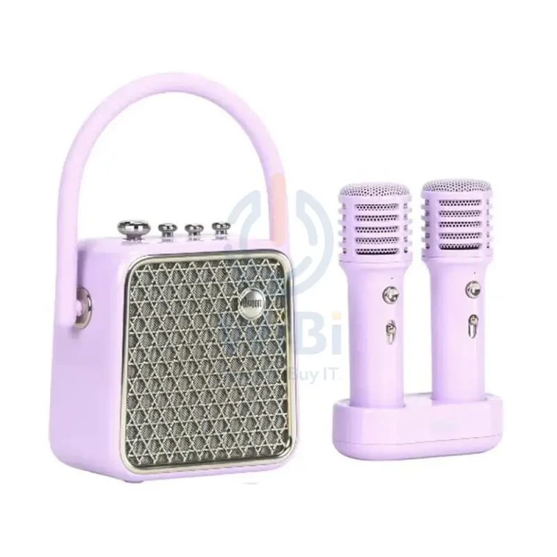 Divoom SongBird SE Portable Bluetooth Speaker With Dual Microphone Karaoke Function - Purple