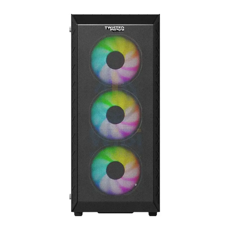 Twisted Minds Apex-03 Mid Tower ARGB Gaming Fan Case - Black