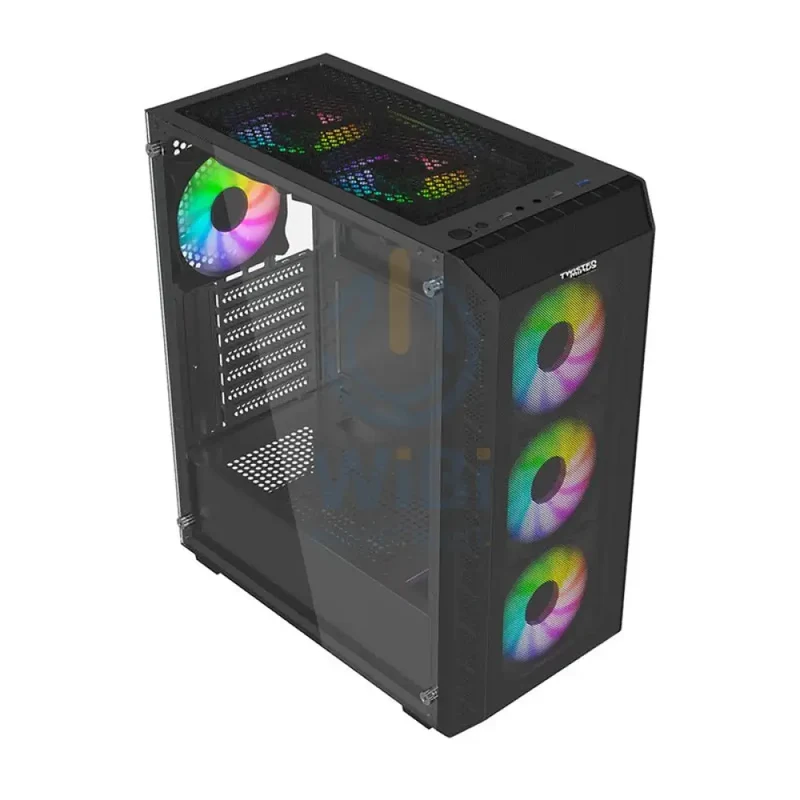 Twisted Minds Apex-03 Mid Tower ARGB Gaming Fan Case - Black