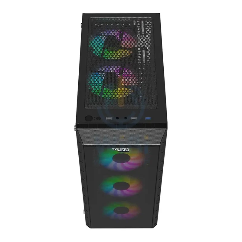 Twisted Minds Apex-03 Mid Tower ARGB Gaming Fan Case - Black