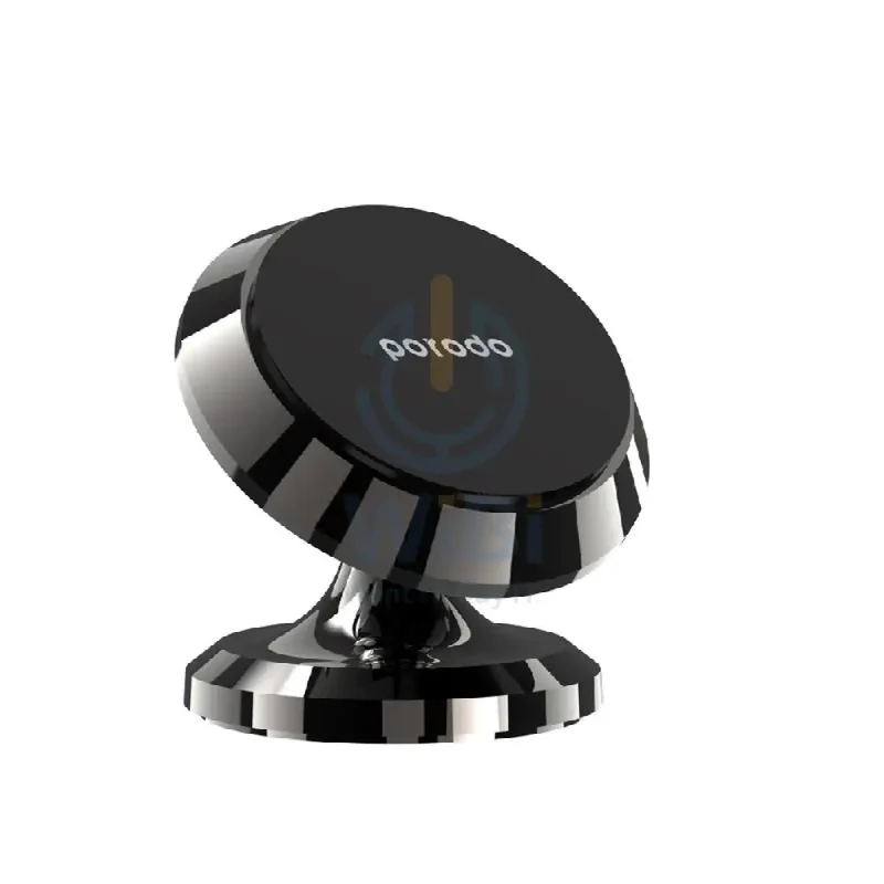 Porodo 4 Circular Discs Magnetic Car Mount - Black