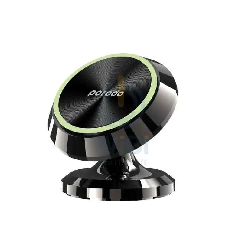 Porodo 3 Circular Discs Magnetic Car Mount - Black