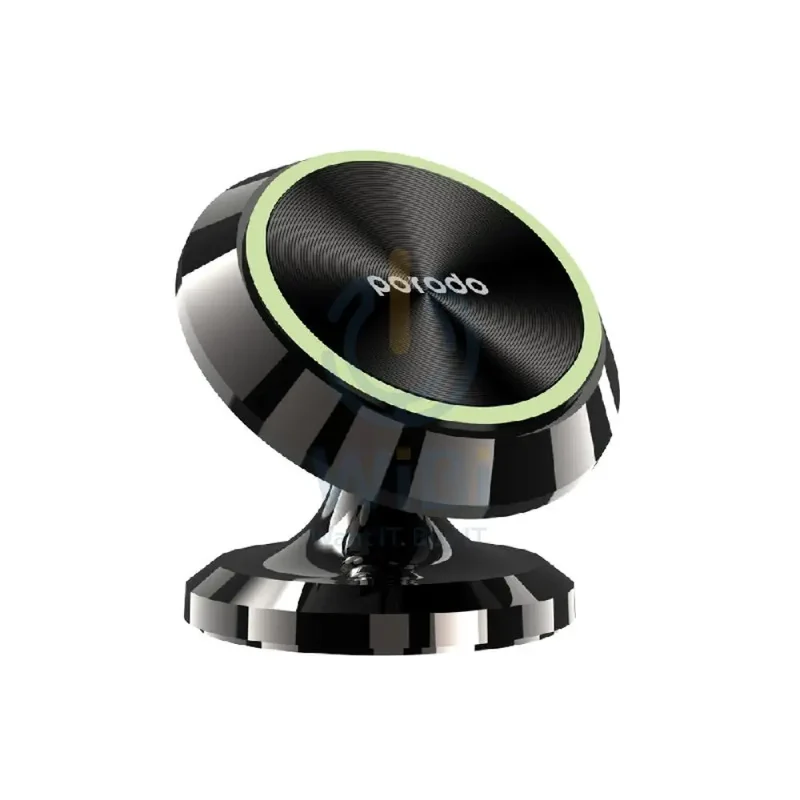 Porodo 3 Circular Discs Magnetic Car Mount - Black