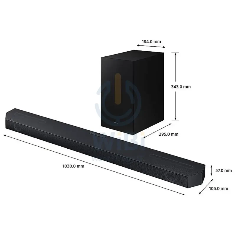 Samsung HW-Q600C 3.1.2ch Q-Series Soundbar - ‎34‎W / Black