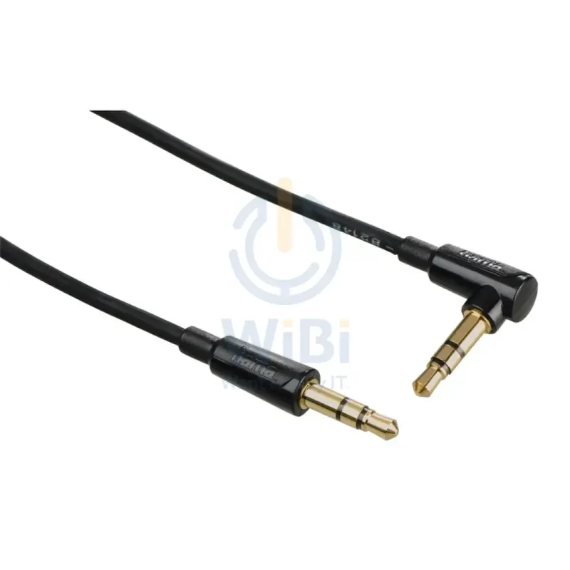Hama 90° Flexi-Slim Spiral 3.5 mm Cable Plug - Plug, Stereo 1.5 m