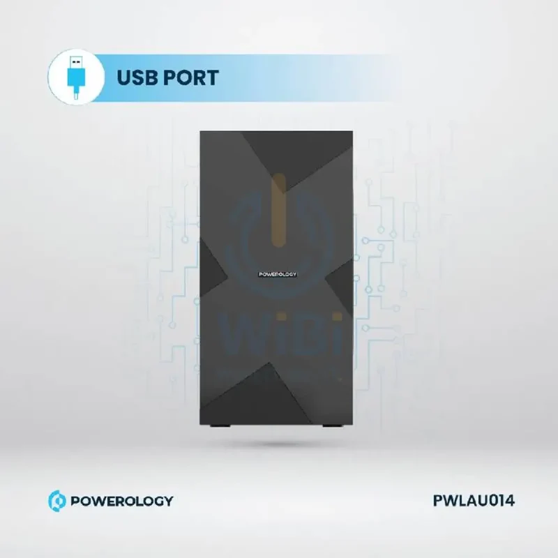 Powerology Home Theater System - 5.1CH / 370W / Bluetooth / Black