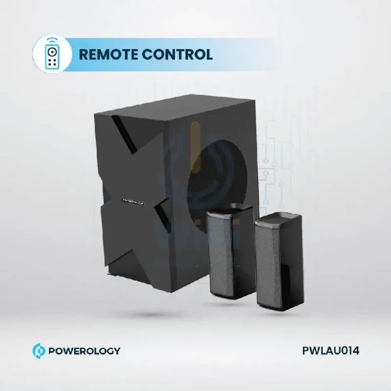 Powerology Home Theater System - 5.1CH / 370W / Bluetooth / Black
