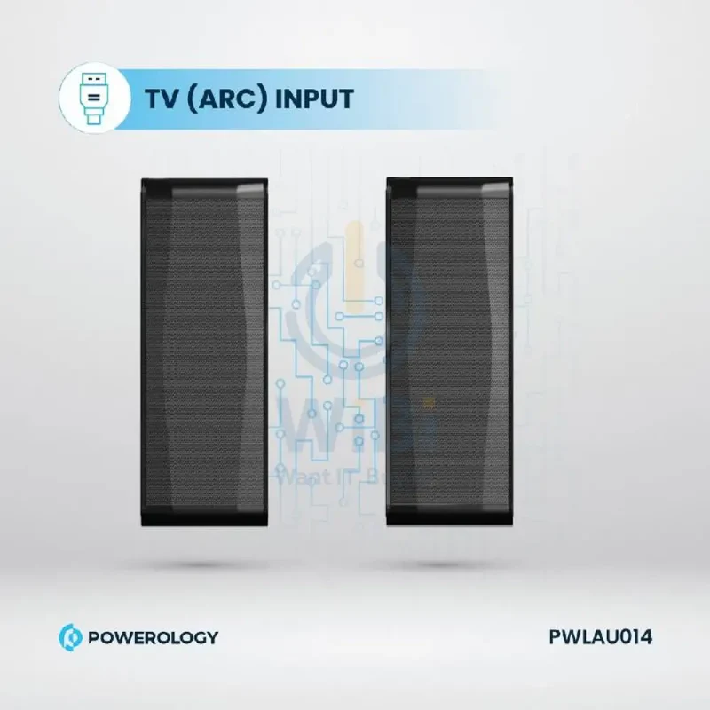 Powerology Home Theater System - 5.1CH / 370W / Bluetooth / Black