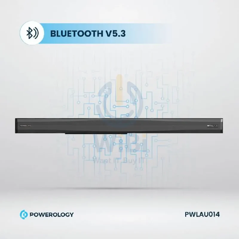 Powerology Home Theater System - 5.1CH / 370W / Bluetooth / Black