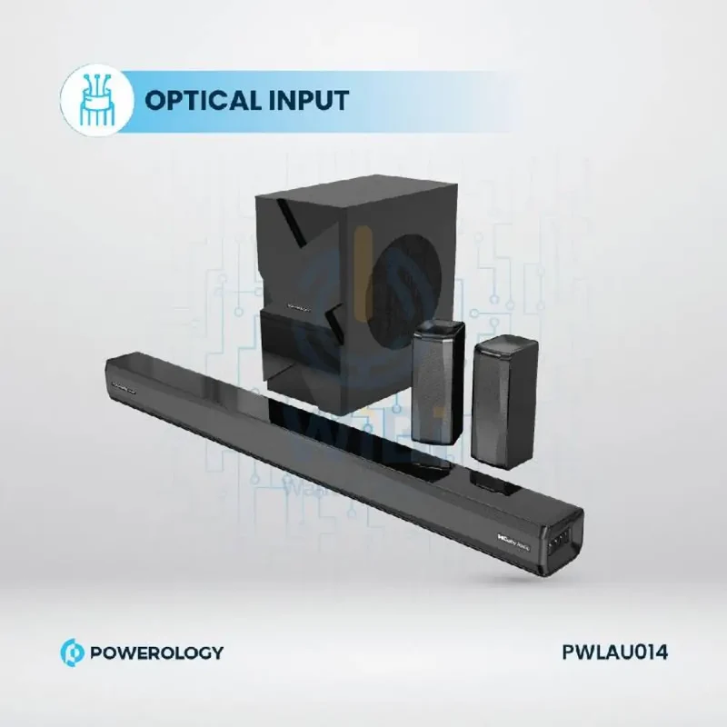 Powerology Home Theater System - 5.1CH / 370W / Bluetooth / Black