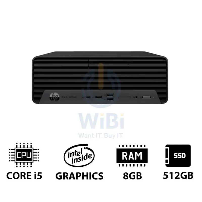 HP Pro SFF 400 G9 - i5 / 8GB / 512GB (NVMe M.2 SSD) / DOS (Without OS) / 1YW - Desktop
