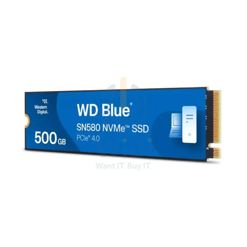 WD Blue SN580 NVMe SSD - 500GB / M.2 2280 / PCIe 4.0 - SSD (Solid State Drive)
