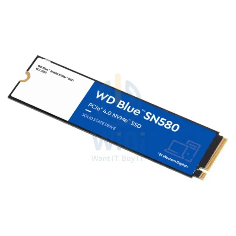 WD Blue SN580 NVMe SSD - 500GB / M.2 2280 / PCIe 4.0 - SSD (Solid State Drive)