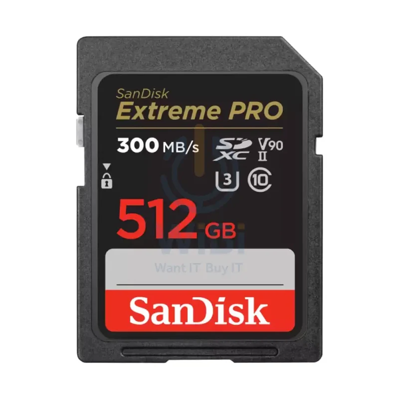 SanDisk Extreme PRO SDHC and SDXC UHS-II Cards - 512GB / Up to 300MB/s