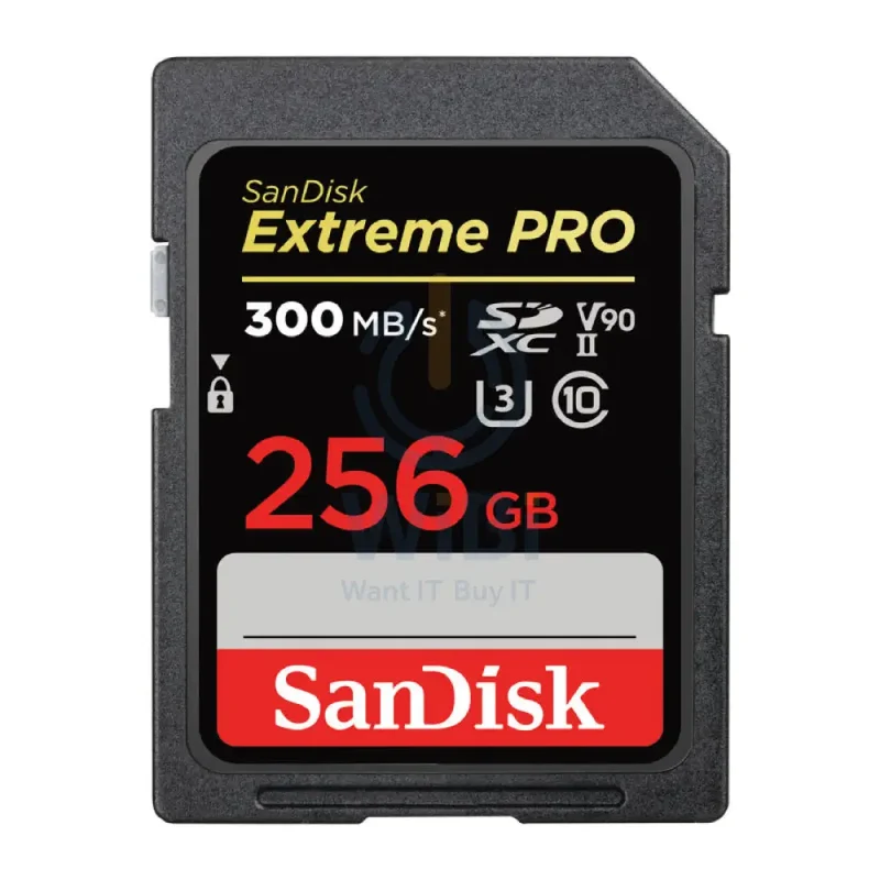 SanDisk Extreme PRO SDHC and SDXC UHS-II Cards - 256GB / Up to 300MB/s
