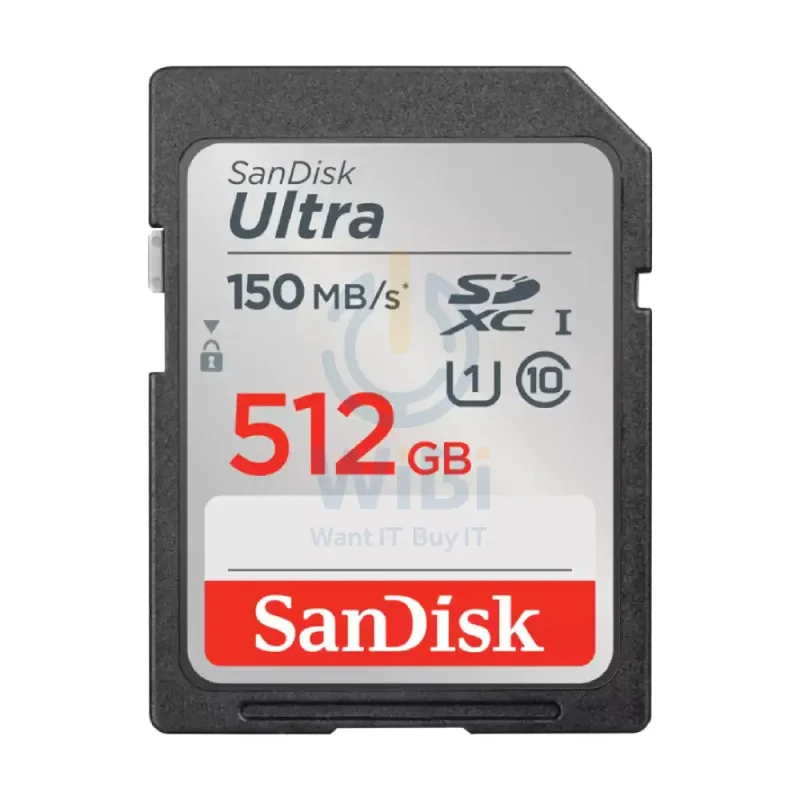 SanDisk Ultra SDHC UHS-I and SDXC UHS-I Card - 512GB / Up to 150MB/s