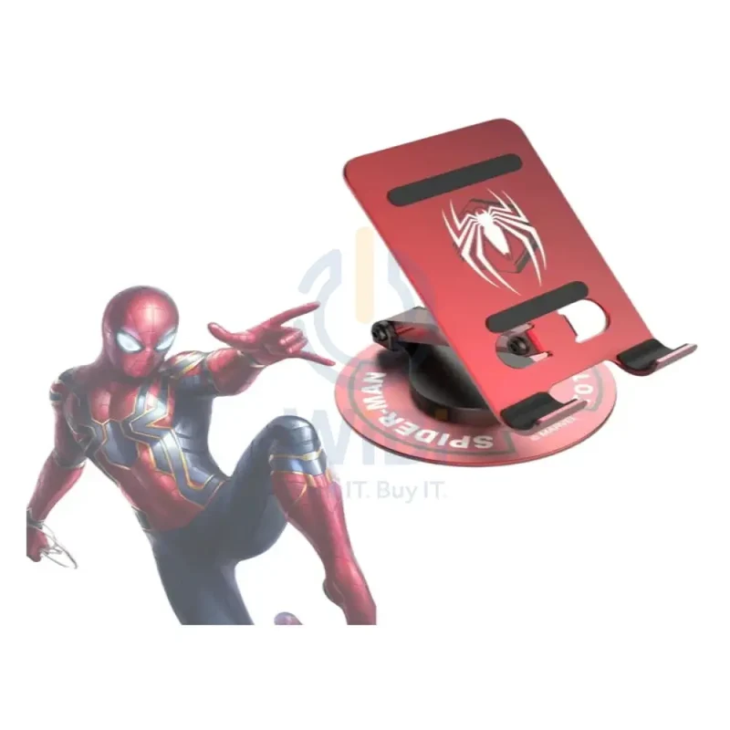 Disney QS-22 Desktop rotating phone holder - Spiderman Red