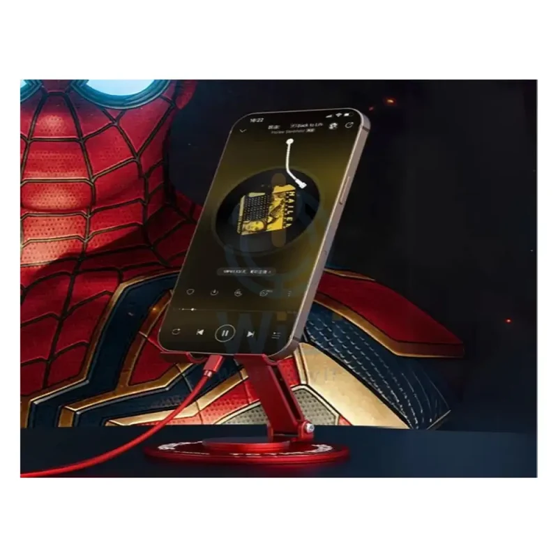 Disney QS-22 Desktop rotating phone holder - Spiderman Red