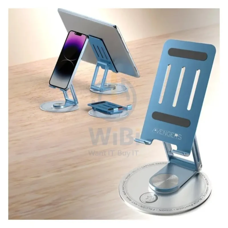 Disney QS-21 Multifunctional rotating tablet stand - Captain American Blue