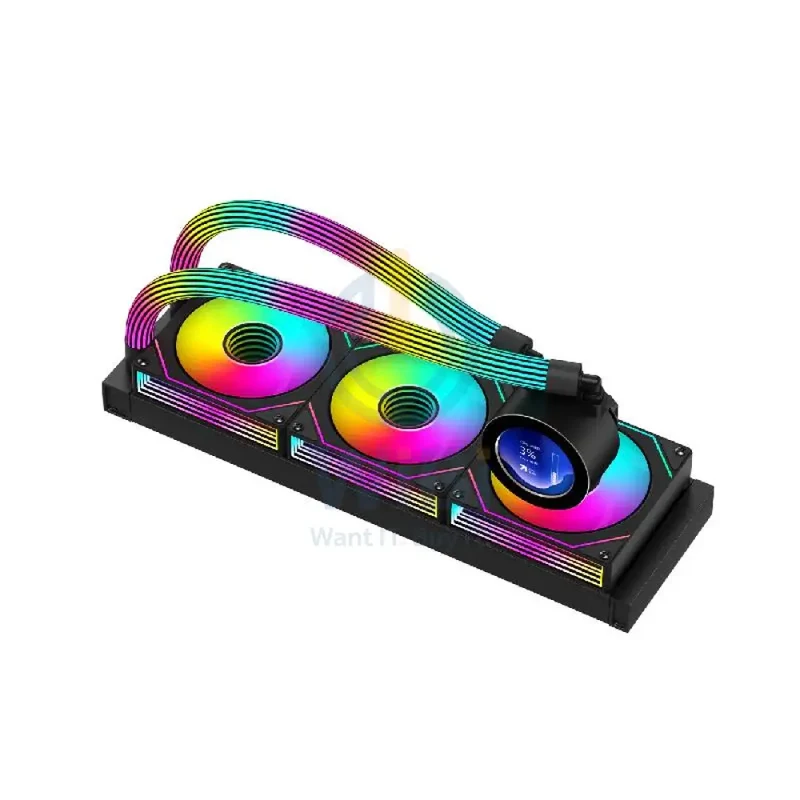 GameOn KRAKEN N360 360mm LCD Display Liquid CPU Cooler With ARGB Tube - Black