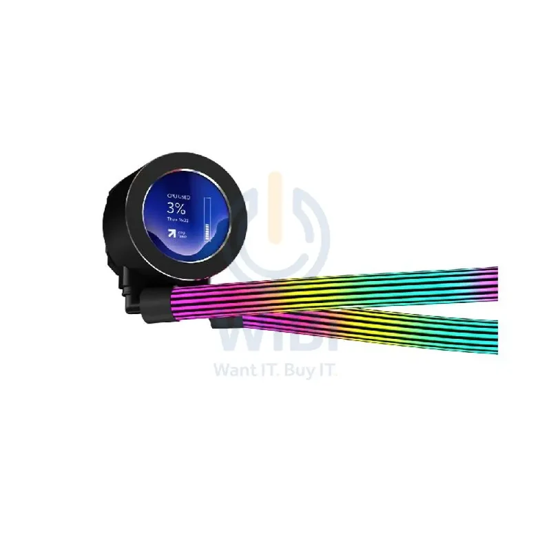 GameOn KRAKEN N360 360mm LCD Display Liquid CPU Cooler With ARGB Tube - Black