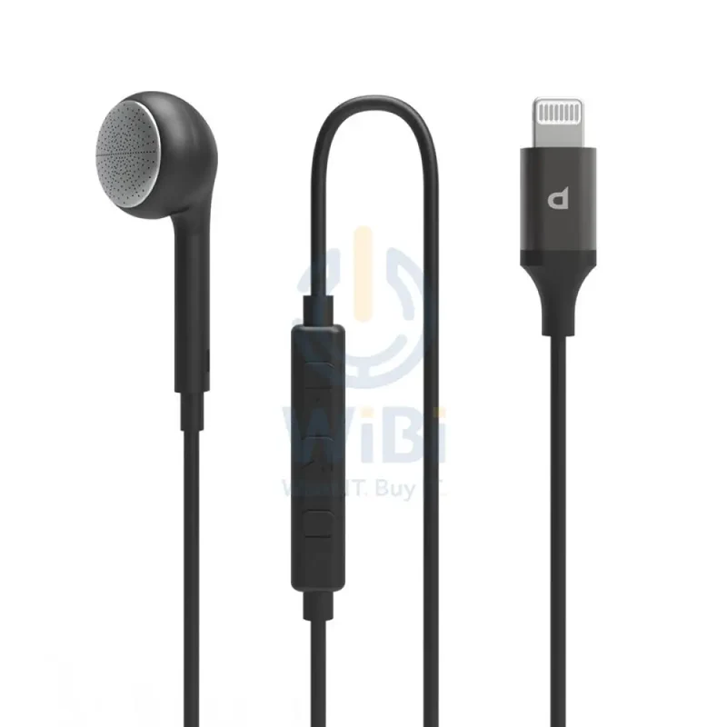 Powerology Mono Earphone Lightning Connector - Black