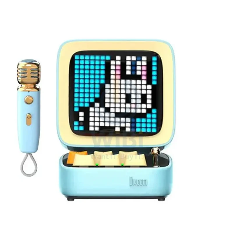 Divoom DitooMic Bluetooth Speaker With Microphone Karaoke Function - Blue