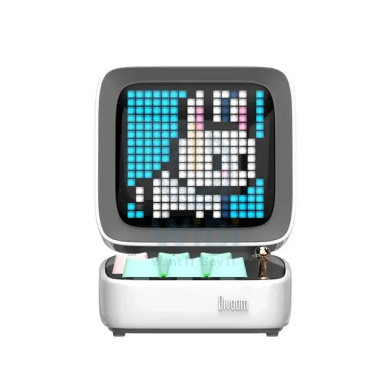 Divoom Ditoo Pro Bluetooth Mini Speaker - White