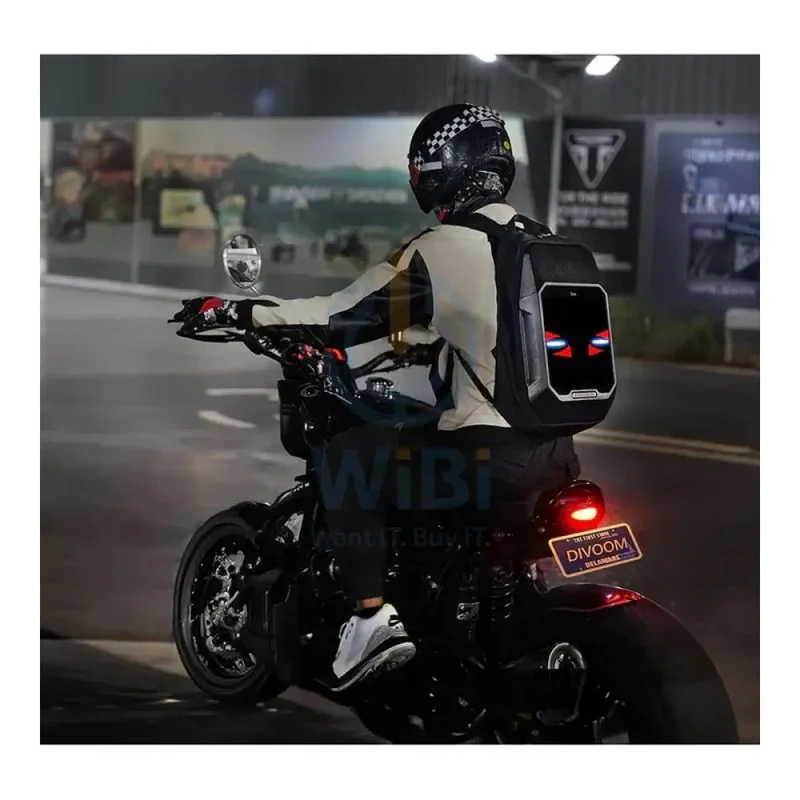Divoom CyberBag Customizable Pixel LED Animation Display Backpack - Black