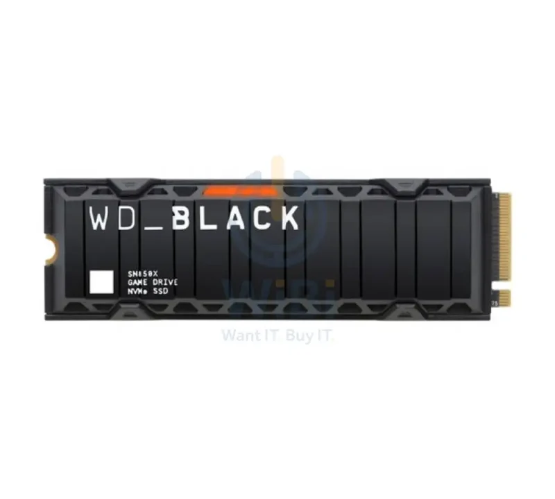 WD Black SN850X NVMe SSD with Heatsink - 8TB / M.2 2280 / Up to 7200MB/s / PCIe 4 x4 - SSD (Solid State Drive)