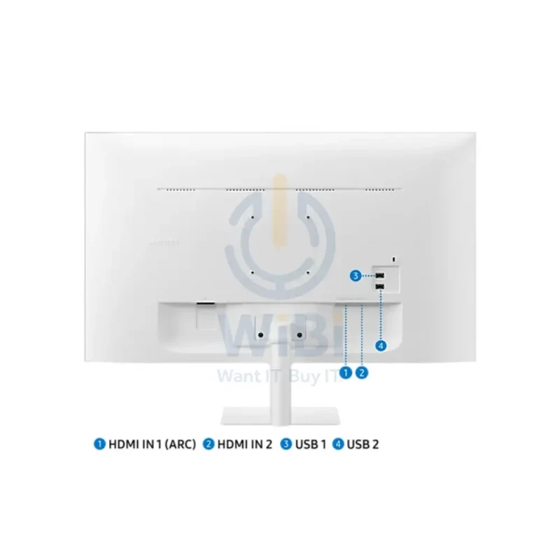 Samsung LS27DM501EMXUE M50D FHD Smart Monitor - 27.0" FHD / 4ms / HDMI / USB / Bluetooth / White - Monitor
