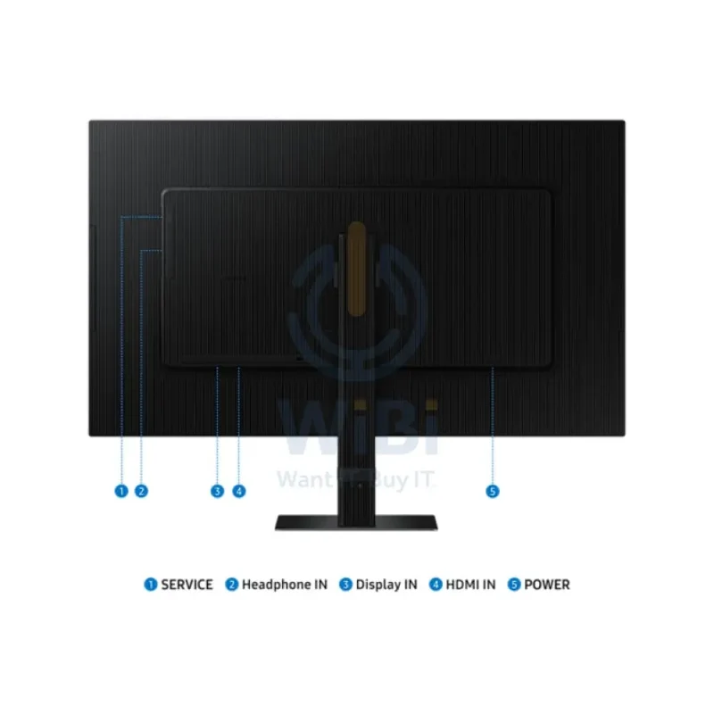 شاشة سامسونج فيوفينيتي S7، مقاس 32.0 بوصة، 4K، زمن استجابة 5 مللي ثانية، HDMI، إصدار HDCP ‏(HDMI)، ديسبلاي بورت، باللون الأسود