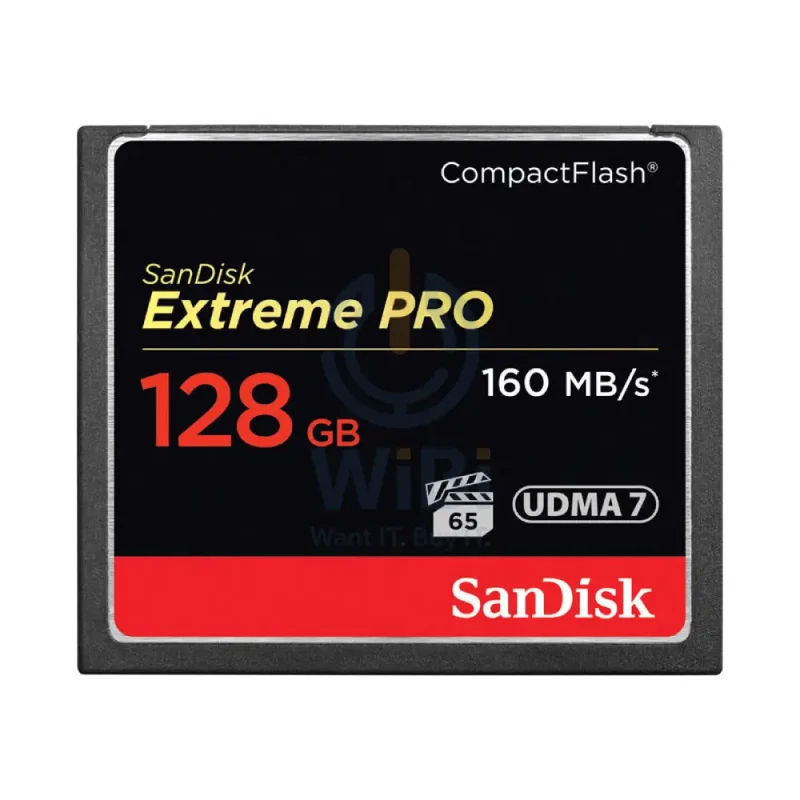 SanDisk Extreme Pro CompactFlash Memory Card - 128GB / Up to 160MB/s