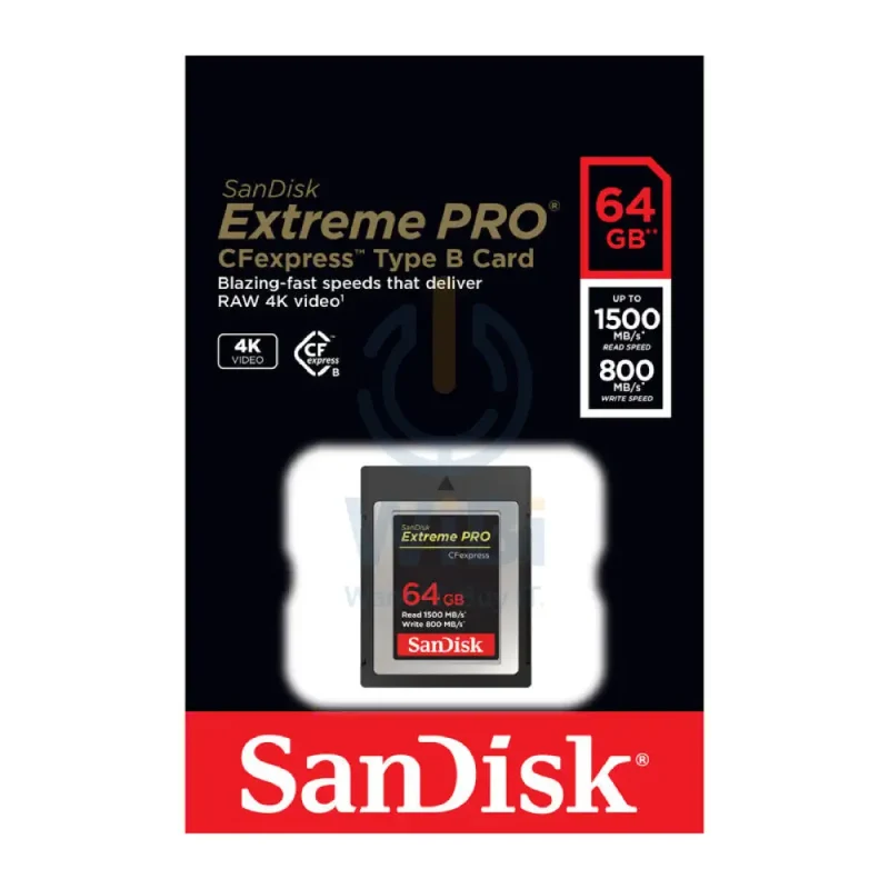 SanDisk Extreme Pro CFexpress Card Type B - 64GB / Up to 1500MB/s