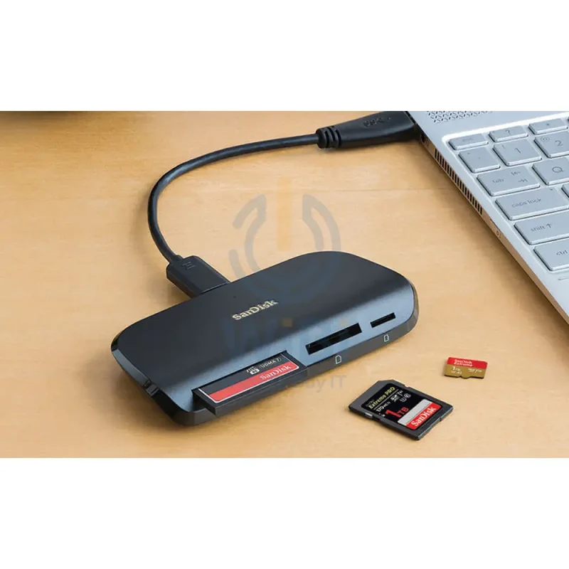 SanDisk ImageMate PRO USB-C Multi-Card Reader - USB 3.0 / Black