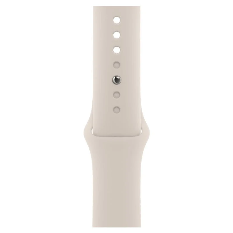 Apple Watch Series 9 with Sport Band - LTPO OLED / 64GB / 45mm / Small/Large / Bluetooth / Wi-Fi / Starlight