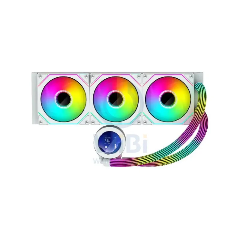 GameOn KRAKEN N360 360mm LCD Display Liquid CPU Cooler With ARGB Tube - White