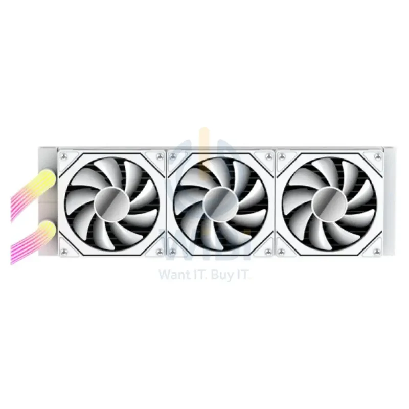 GameOn KRAKEN N360 360mm LCD Display Liquid CPU Cooler With ARGB Tube - White