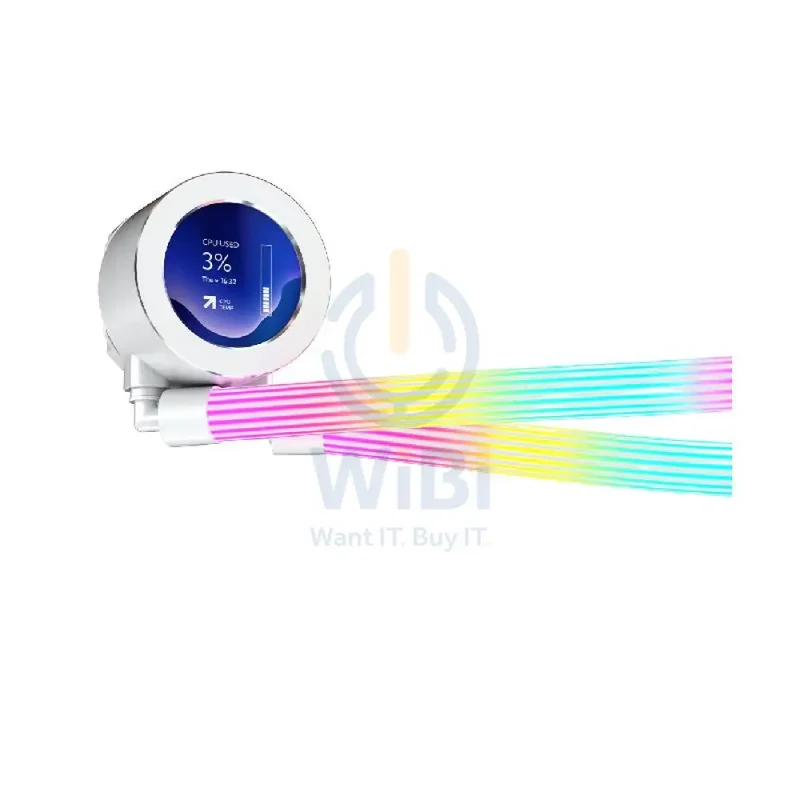 GameOn KRAKEN N360 360mm LCD Display Liquid CPU Cooler With ARGB Tube - White