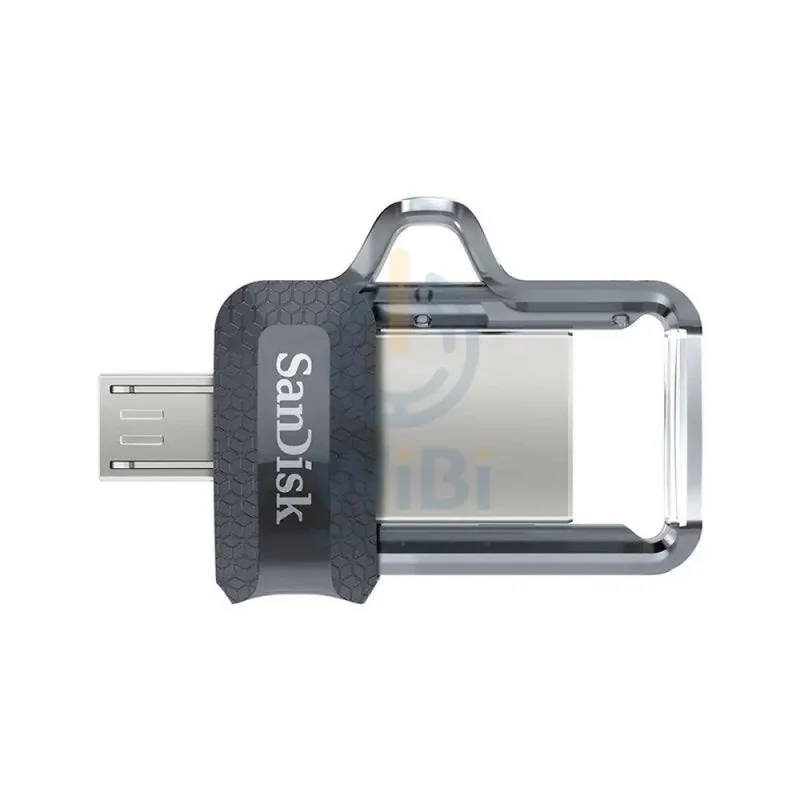 SanDisk Ultra Dual Drive m3.0 - 16GB / Up to 130 MB/s / USB 3.0 / Micro-USB / Black and Silver