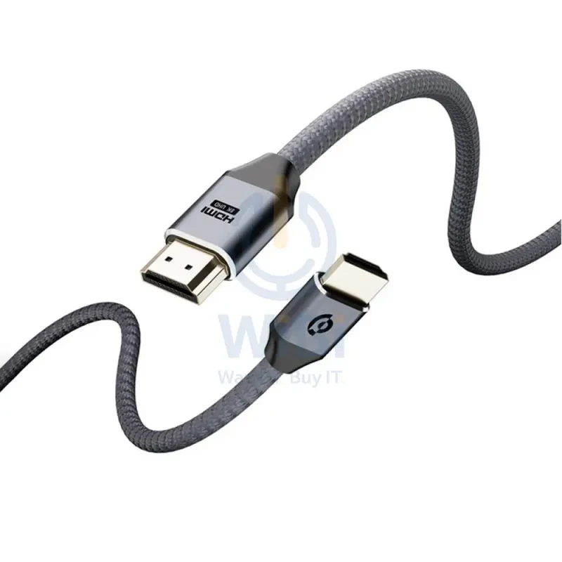 Powerology 8K HDMI Braided Cable 2M - Gray