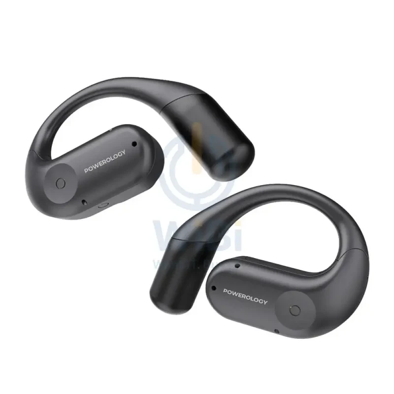 Powerology TWS Earbuds and Charging Case with Display - 60mAh / Type-C - Black