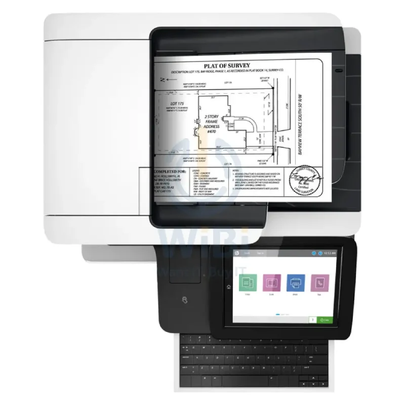 HP Mono LaserJet Enterprise Flow MFP M528z - 43ppm / 1200dpi / A4 / USB / LAN / Wi-Fi / FAX - Printer