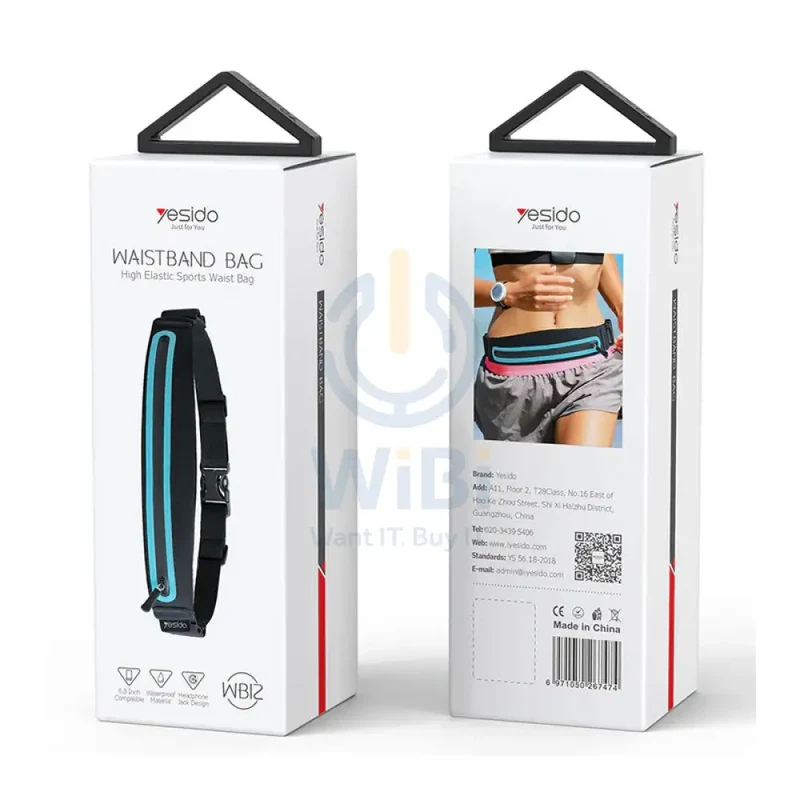 Yesido WB13 Outdoor Sports Running Cycling Waist Bag - Black