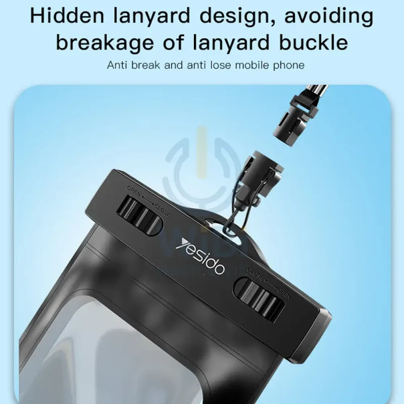 Yesido WB10 Waterproof Bag for Mobile Phone - Black