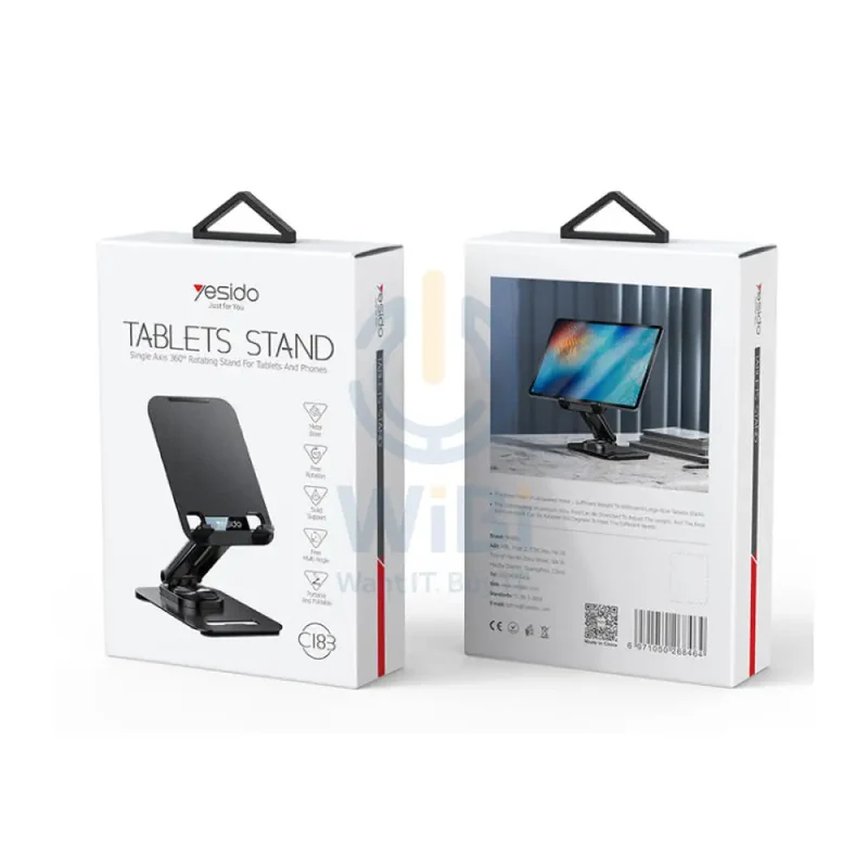 Yesido C183 Desktop Tablet Stands Mobile Phone Holder - Black