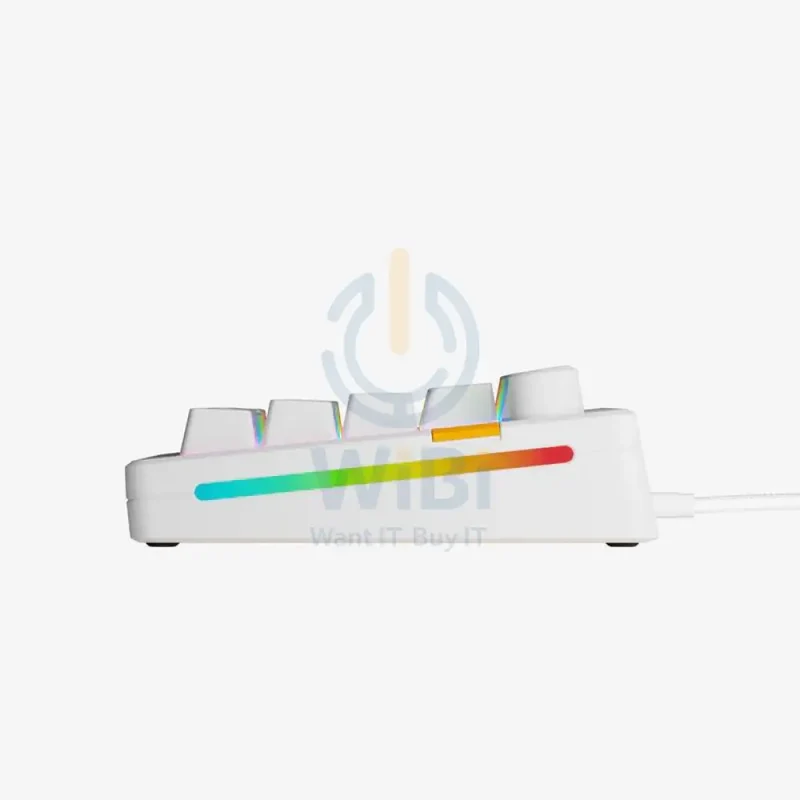 Glorious GMMK 3 HE Wired Mechanical Gaming Keyboard - 75% / Pre-Built / White / Arabic